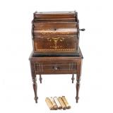 Celestina Mehanical Reed Organette W/6 Rolls