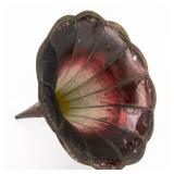 11 Panel Ruby Morning Glory Phonograph Horn