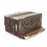Antique M. Hohner Button Accordion
