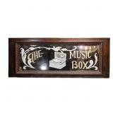 Al Meekins Music Box Mirror Advertising Sign