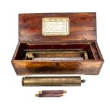 Early Style Six Tune Cylinder Box