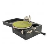 Small Wind Up  78 RPM Suitcase Disc Phonograph