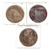 1849 Bruges Hall 1880 Cologne WWI Bronze Medals