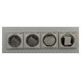00, 01 & 06 Republic of Liberia Silver Proof Coins