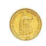 1896 Francis Joseph 20 Korona AU .900 Gold Coin