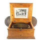 Symphonion Music Box with 8 Discs