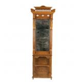 Wooden Hall Tree w/Mirror