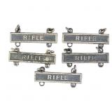 (5) Sterling Military Riffle Qualification Bars