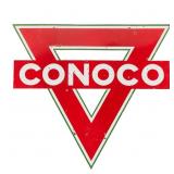 Conoco DSP Triangle Cookie Cutter Advertising Sign