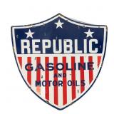 48" Republic Gas & Motor Oil DSP Advertising Sign