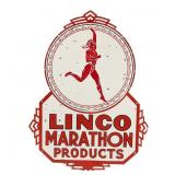 Linco Marathon Products Die Cut DSP Porcelain Sign