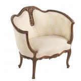 Rococo Revival Medallion-Back Settee / Parlor Sofa