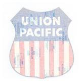 Union Pacific Railroad Transfer Shield Logo Decal