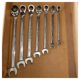 Snap-On Combo Ratcheting Wrench Set, Reversible(7)