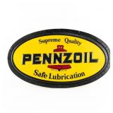 Pennzoil Embossed Plastic Advertising Sign