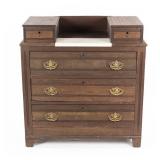 Victorian Eastlake Style Marble Top Dresser