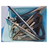 Chisels, files and crowbar
