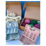 Afghan Plant Hanger, Weave Afghan & Jewelry Boxses