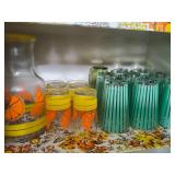 Juice Pitcher & Glasses& Retro Glasses