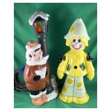 Ceramic Light & Scarecrow