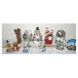 Snow globe, Angels, snowmen+