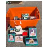 Large Tote of Christmas Decoration