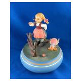 Reuge Girl w/ Goose Music Box