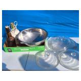 Colander, Glass Lids, Lamp