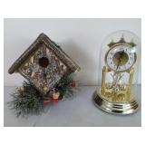 Decorative Bird House & Anniversary Clock