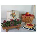 Apples, Basket, Cake Holder, Plus