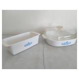 Corning Ware Loaf Pan and Glass Covered Dish