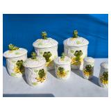 Neil the Frog Canister 5 Piece Set & Salt & Pepper
