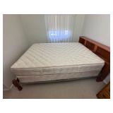 Bed with Bookshelf Headboard