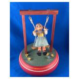 Reuge Music box Girl on Swing