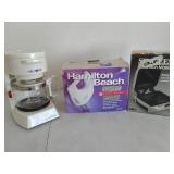 Mr. Coffee, Hamilto Beach Mixer & Sandwich Maker