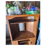 Corner Cabinet/Shelf w/ contents