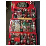 3-Boxes of Ornaments & 57' Tree skirt