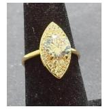 Sterling Silver & CZ Ring Size 7