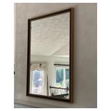 Large 46'X64' mirror gold and black frame