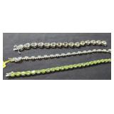 3-Sterling bracelets