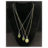 3 Sterling Silver Necklaces