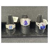 3 Sterling Silver Rings