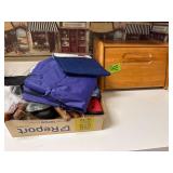 Bread Box, Aprons & Cooking Utensils