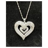Sterling Silver Heart Necklace