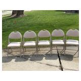 Round 48' Lifetime Folding Card Table & 5