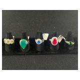 5 Sterling Silver Rings