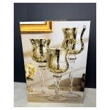 Set of 3-Hurricannes Candle Holders