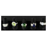 5 Sterling Silver Rings