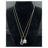 2 Sterling Silver Necklaces