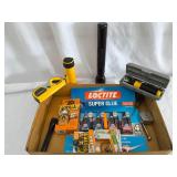 Flashlights, Glue, Tool Kit and Laser Level Pro